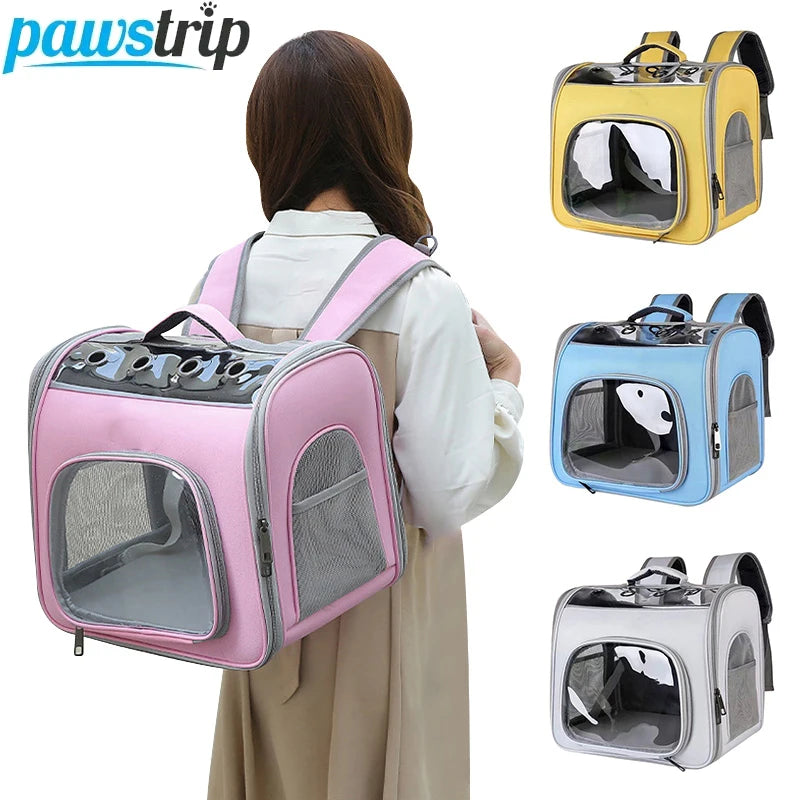 Pet Cat Carrier Bag Outdoor Travel Backpack for Cats Small Dogs Breathable Cat Carrying Bag Suitable for Cats Within 7.5kg
