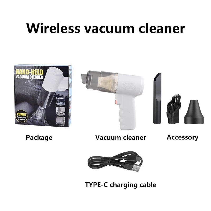 2900000pa Car Wireless High Power Vacuum Cleaner 120W 3-in-1 Portable Handheld For Home Rechargeable Auto Cordless Cleaner 2026
