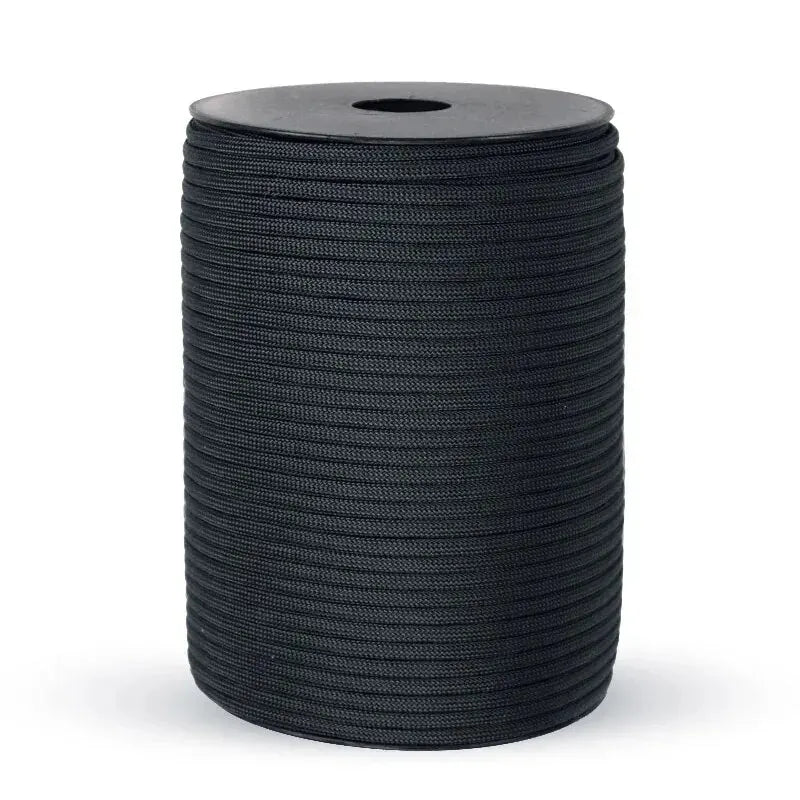 100m 650 Military Standard 9-Core Paracord Rope 4mm Outdoor Parachute Cord Survival Umbrella Tent Lanyard Camping Strap