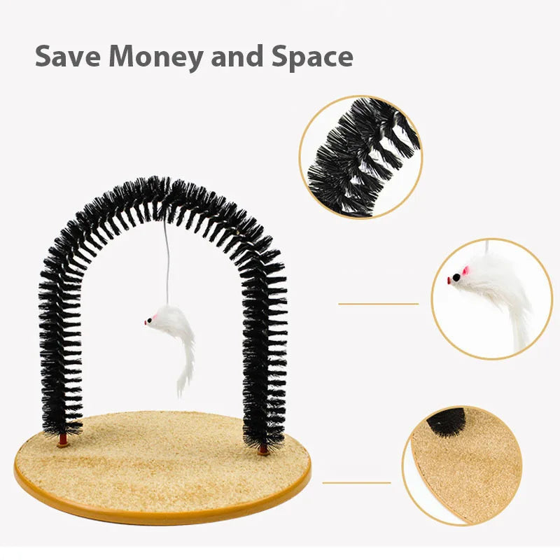 4-in-1 Cat Toy Multifunctional Cat Scratching Toys With Hanging Mouse For Cats Funny Kitten Toys Pet Supplies