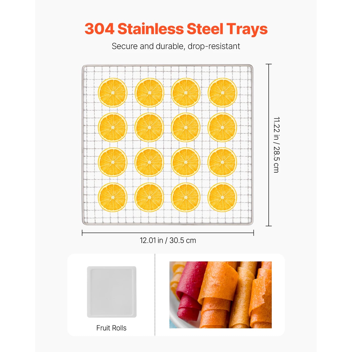 SucceBuy 10 12 Trays Food Dehydrator Machine Electric Food Dryer w/ Adjustable Temperature & 24-Hour Timer for Jerky Meat Fruit