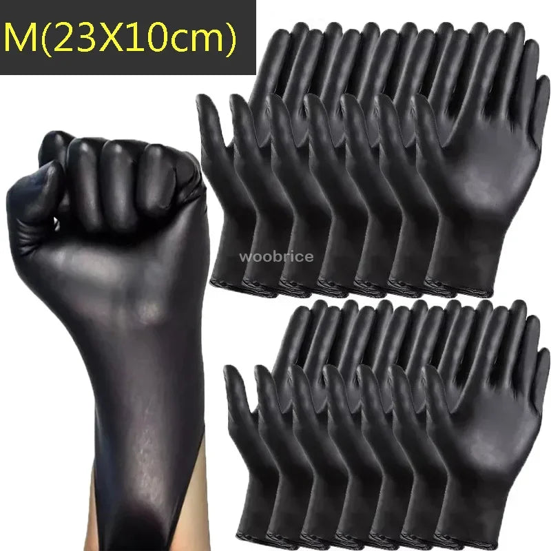 Disposable Gloves Nitrile Gloves Kitchen Black Home Cooking Knit Reel Tools Tattoo Washing Car Household Cleaning Work Gloves