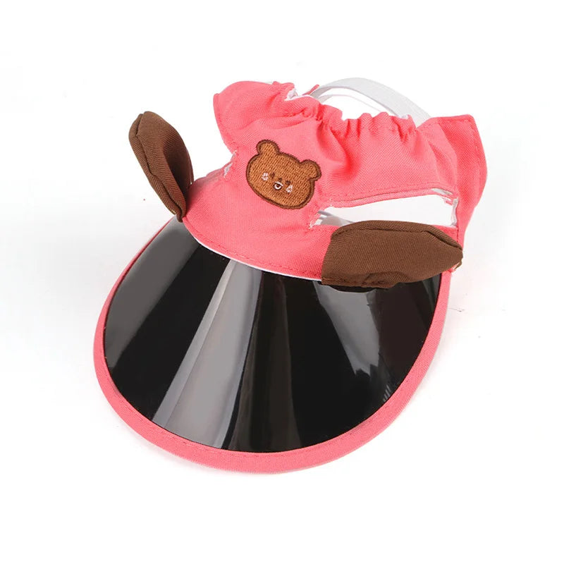 Adjustable Pet Dog Caps Outdoor Pet Caps for Cats Small Medium Dogs Summer Puppy Visor Hat with Ear Holes Dog Accessories