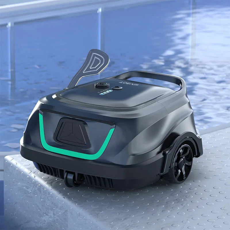 Robot nettoyeur de piscine sans fil WYBOT A1, nettoyage programmé pour le fond et les parois, filtration double couche, autonomie de 120 minutes