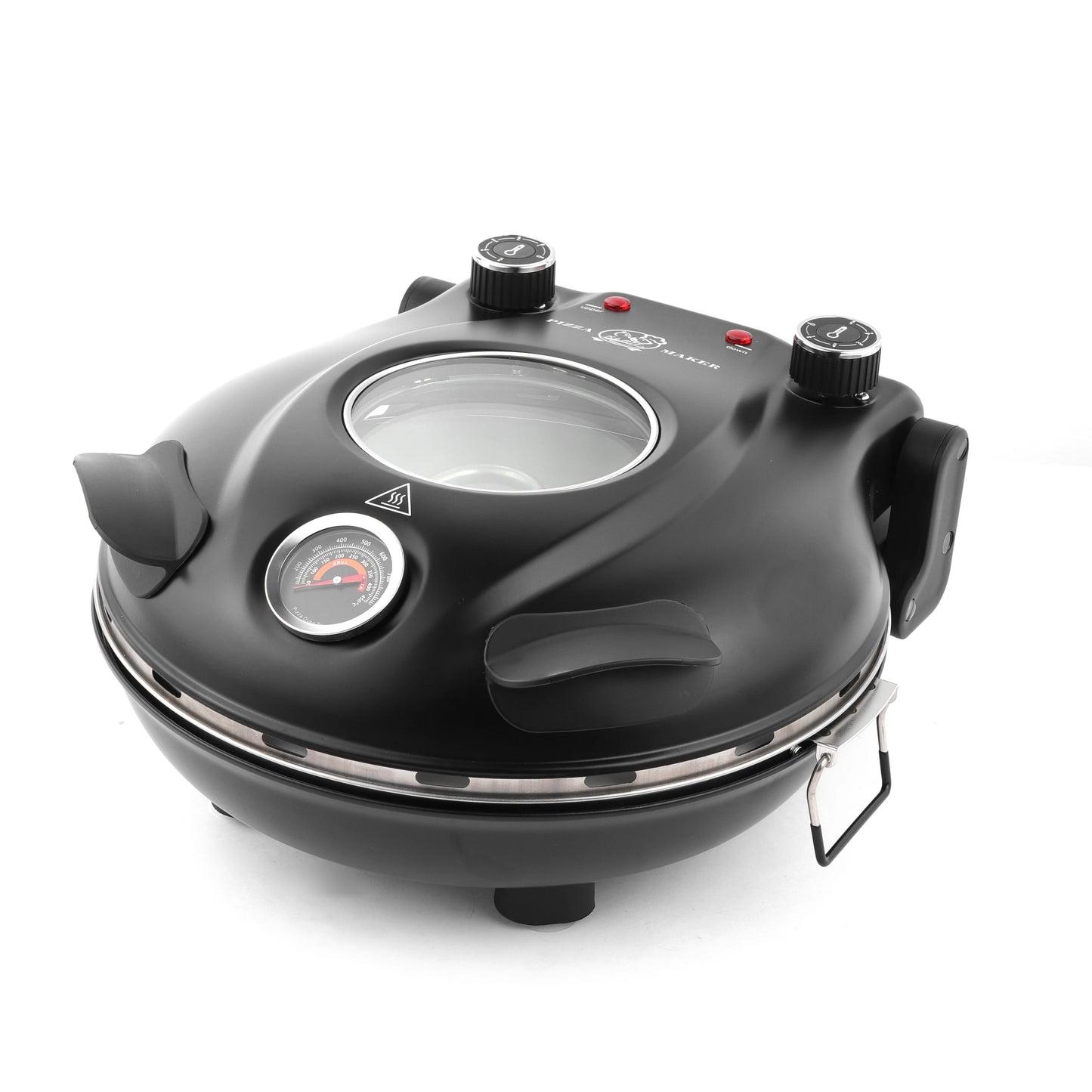 Klaif Electric Pizza Maker, 420℃, 1200 Watt, 5 Separate Temperature Levels, Flame Resistant Stone Plate 1200W 32cm