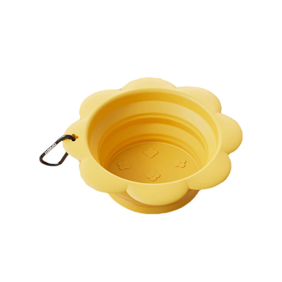 350ml Collapsible Dog Bowl Portable ilicone Pet Dog Travel Bowl Puppy Drinking Bowl Pet Food Container Dog Accessories