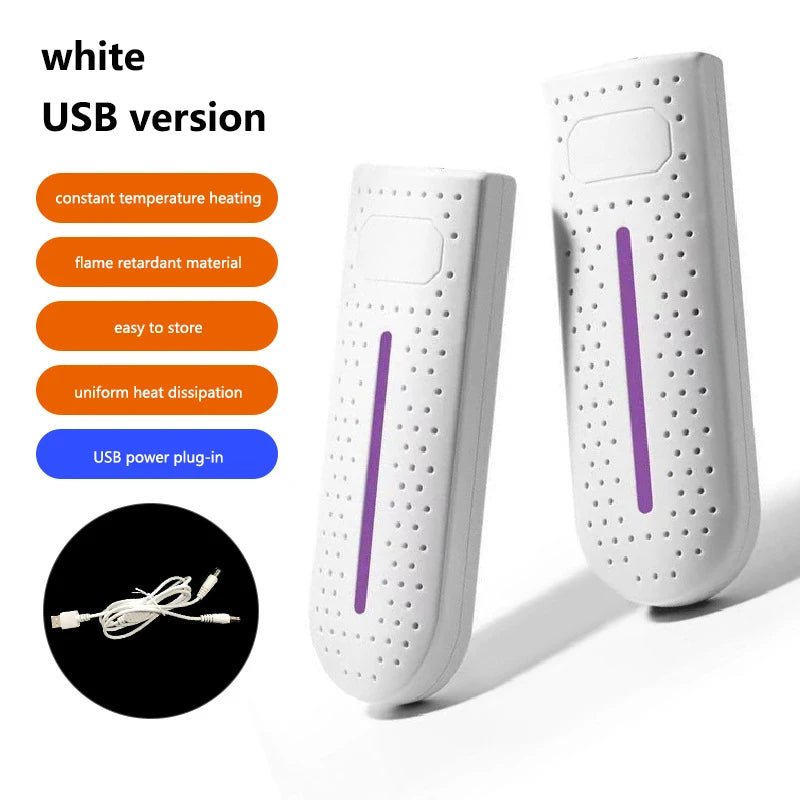 Intelligente schoenendeodorant-droger, droogmachine, constante temperatuurverwarming, USB draagbare schoen- en sokkendroger met timer voor op reis, nieuw