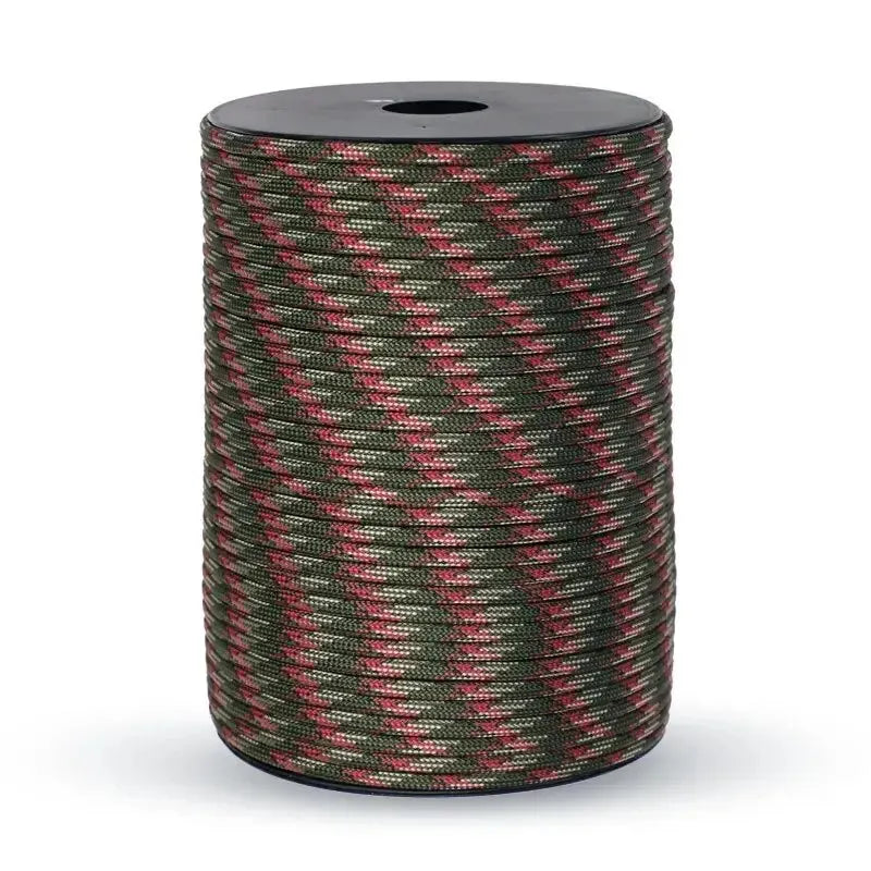 100m 650 Military Standard 9-Core Paracord Rope 4mm Outdoor Parachute Cord Survival Umbrella Tent Lanyard Camping Strap