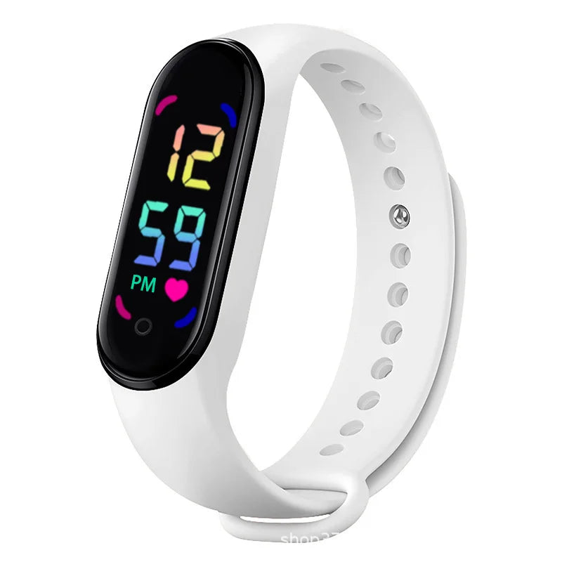 Montre connectée Lenovo avec bracelet anti-moustique à ultrasons, écran tactile LED et lumière dégradée colorée pour enfants en extérieur