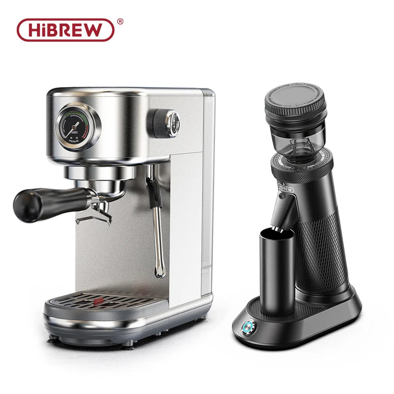 HiBREW 20Bar Halfautomatische Espressomachine Temperatuur instelbaar Koud/Warm Superdun Koffiezetapparaat Cappuccino H10B