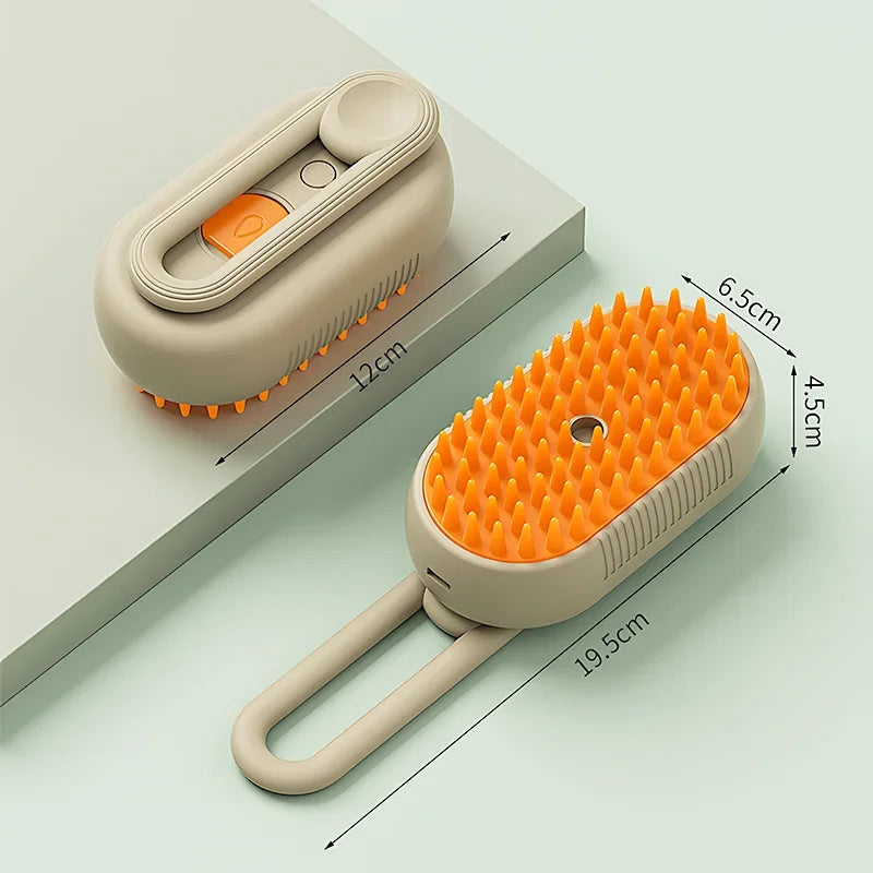 3in1 Steam Brush Steam Cats Comb Water Steam Cat Brush Electric Spray Hair Brushes Cats Massage Grooming  Hair Removal Comb