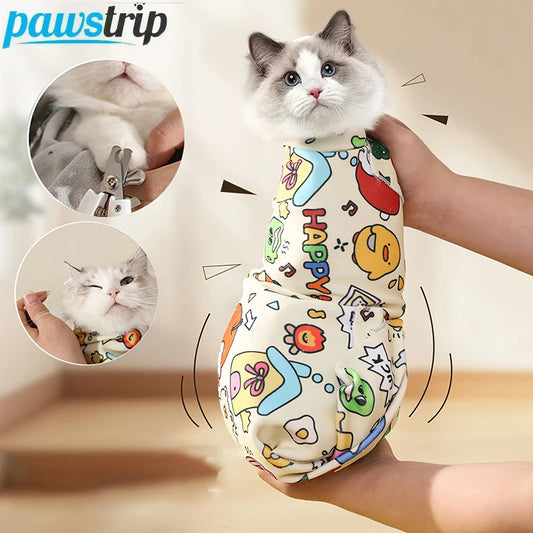 Pet Grooming Fixed Cloth Self-adhesive Kitten Wrap Anti-scratch Pet Fixed Cloth for Cats Pet Fixed Tool Cat Accessories