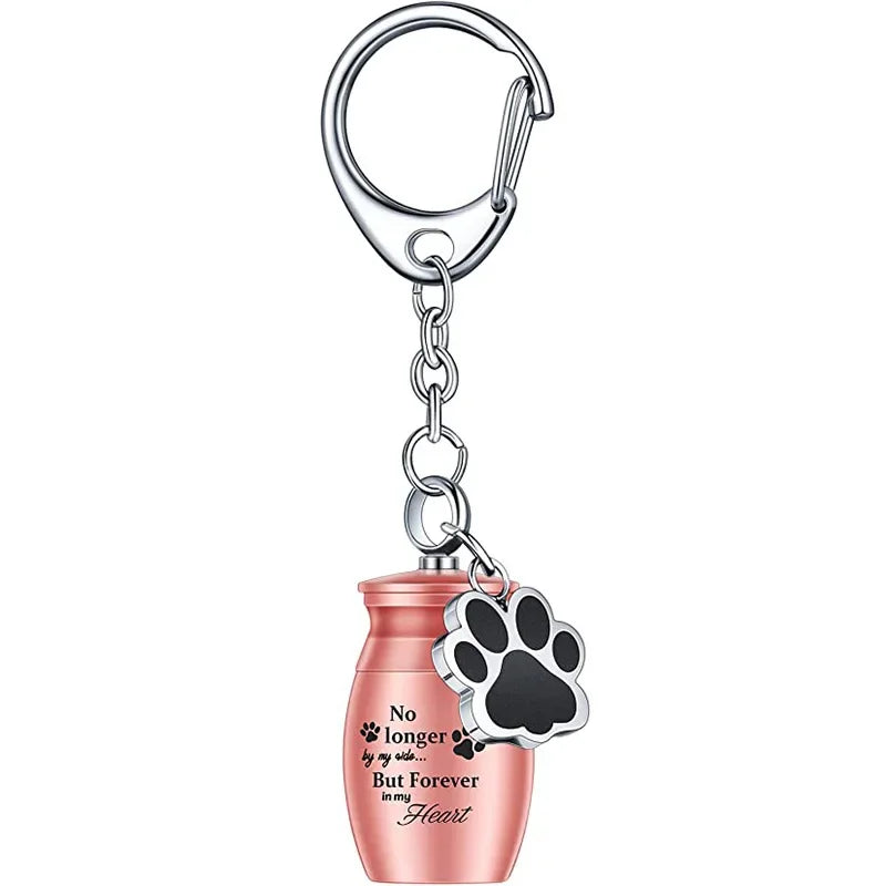 Pet Urn Keychain Dogs Ashes Keepsake Pet Hair Storage Jar Souvenir for Rabbit Kitty Bunny Dogs Pet Supplies