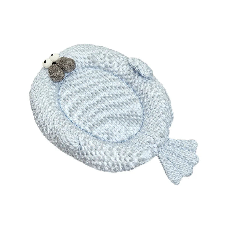 Summer Pet Dog Cooling Mat Breathable Cat Sleeping Bed Puppy Mat Animal-shaped Pet Bed for Cats Small Medium Dogs Pet Supplies