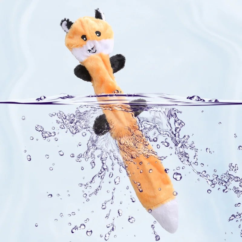 Plush Pet Dog Toy Interactive Animal-shaped Dog Squeak Toys Bite-Resistant Pet Toys for Small Medium Dogs Pet Supplies