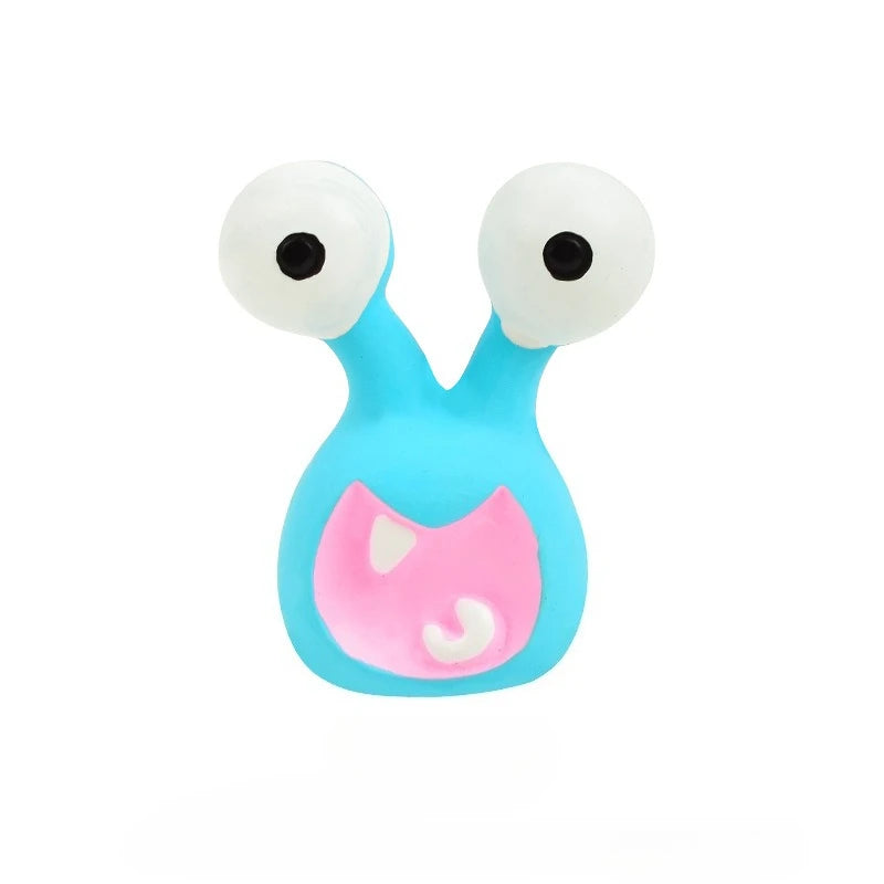 Huisdier Latex Speelgoed Cartoon Alien Monster - Hondenkauwspeeltje, Bijtbestendig, Piepend, voor Puppy's Kleine Honden, Tandjes Reiniging