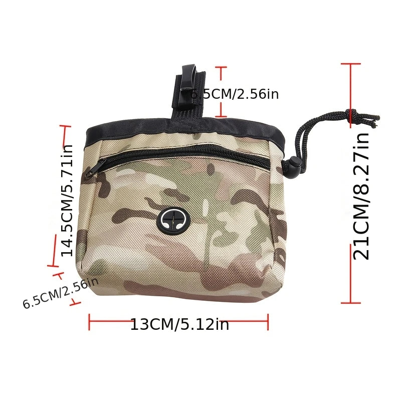 Portable Pet Dog Training Waist Bag Large Capacity Puppy Reward Bags Outdoor Feed Storage Pouch Snack Waist Bag