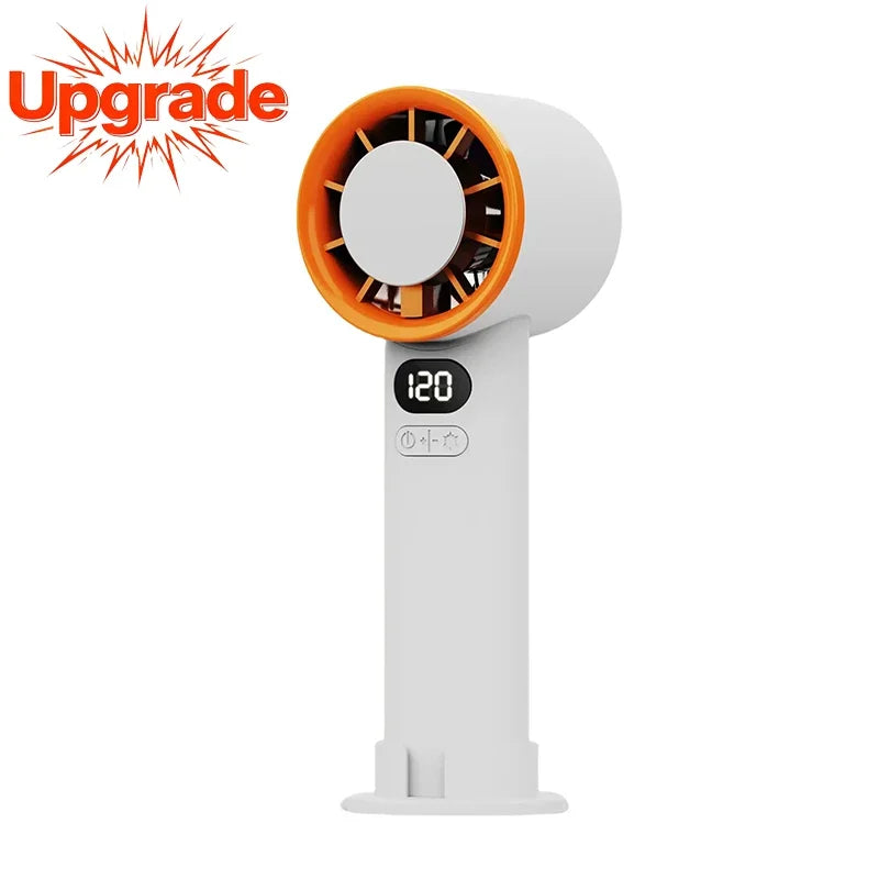 Lenovo Mini Handheld Fan 120 snelheden draagbare bladeloze desktopventilator oplaadbaar directe koeling met ijsmodus voor dames en heren nieuw