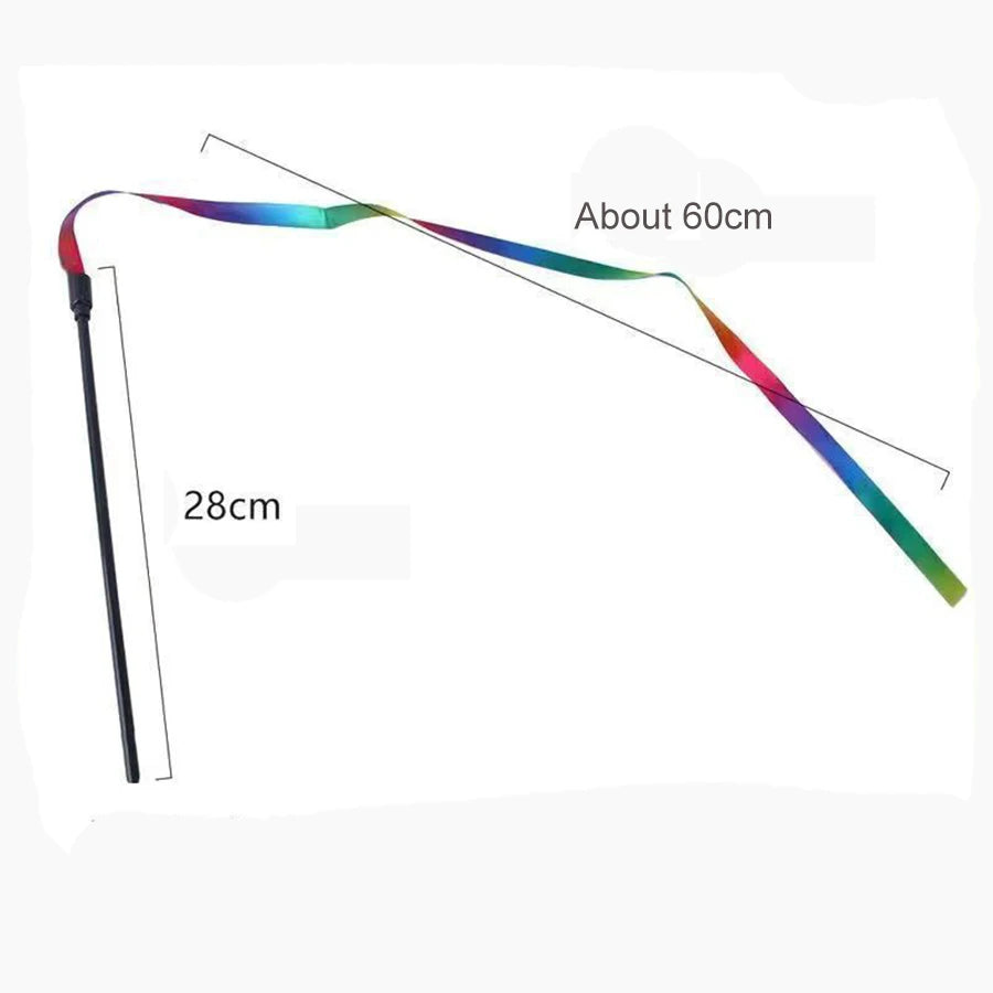 3/5 PCs Interactive Cat Teaser Wand Toy Colorful Cat Stick toys Pet Boredom Relief Toys for Cats Kitten Teaser Toy Pet Supplies
