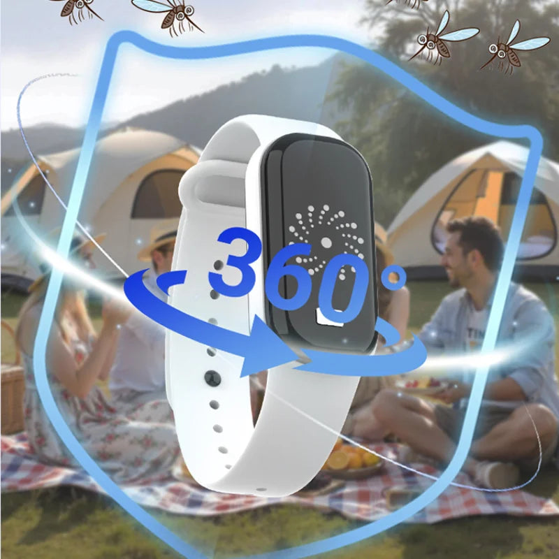 Bracelet anti-moustique à ultrasons Lenovo, montre électronique portable anti-moustique pour l'extérieur