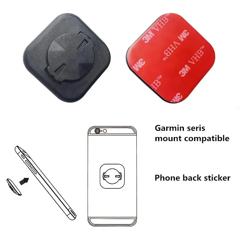 1-5PCS Bicycle Computer Mount Bracket Back Patch Sticker for Garmin Bike Mobile Phone GPS Speedometer Holder