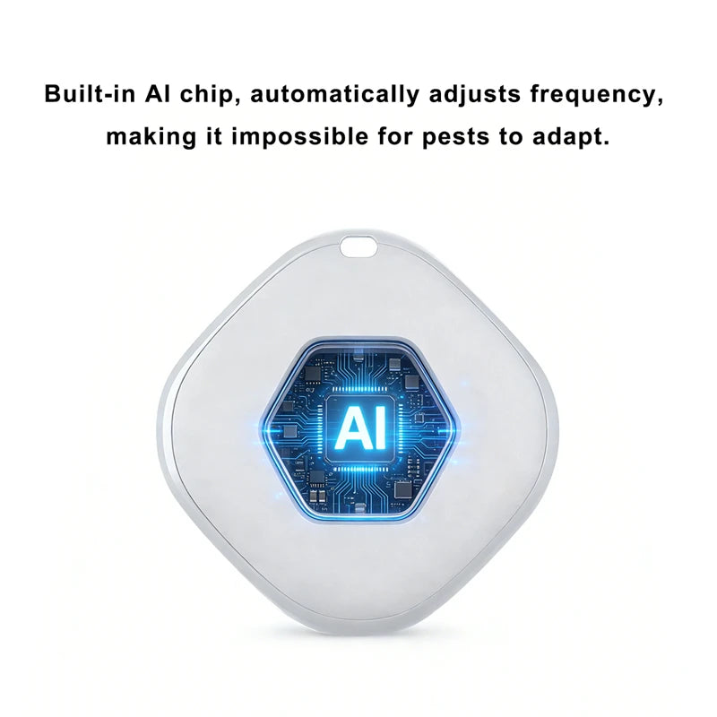 Electronic Ultrasonic Mosquito Repellent Pendant Al Intelligent Frequency Conversion Outdoor Portable Mosquito Killer 2026 New