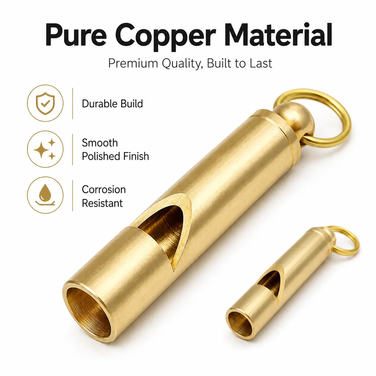 opper Dog Training Whistle with Key Ring, Pet Recall Command Tool for Outdoor Puppy Obedience and Daily Dog Trainer Supplies