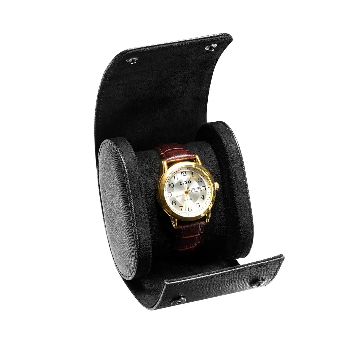 Watch Roll Travel Case-1/2/3 Slot Watch Storage and Organizer-Secure Storage with Innovative Removable Pillows & Solid Dividers