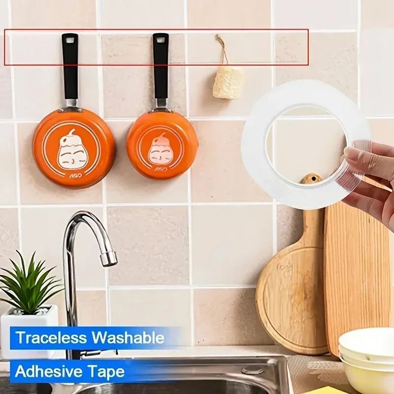 1/3/5m Nano Double Sided Tape Extra Strong Waterproof Sealing Tape Home Appliance Traceless for Bathroom Kitchen Sink Tap Gel