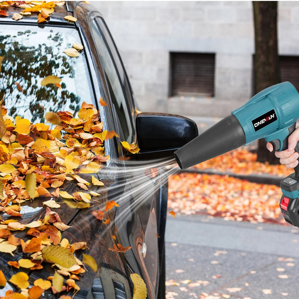 ONEVAN Brushless 300000RPM Electric Air Blowers Turbo Blower 350M/S Leaf Blower Dust Blowing Tool for Makita 18V Battery Pin