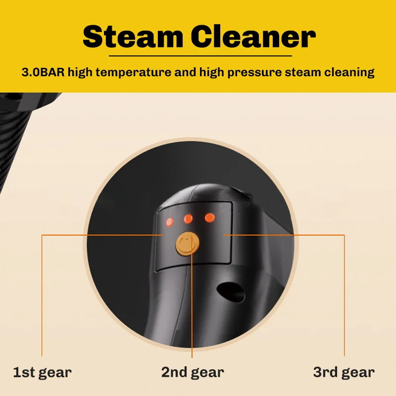Handheld Steam Cleaner 2500W Multifunctional High-temperature Sterilization and Disinfection Steam Cleaner 1600ML for Car & Home