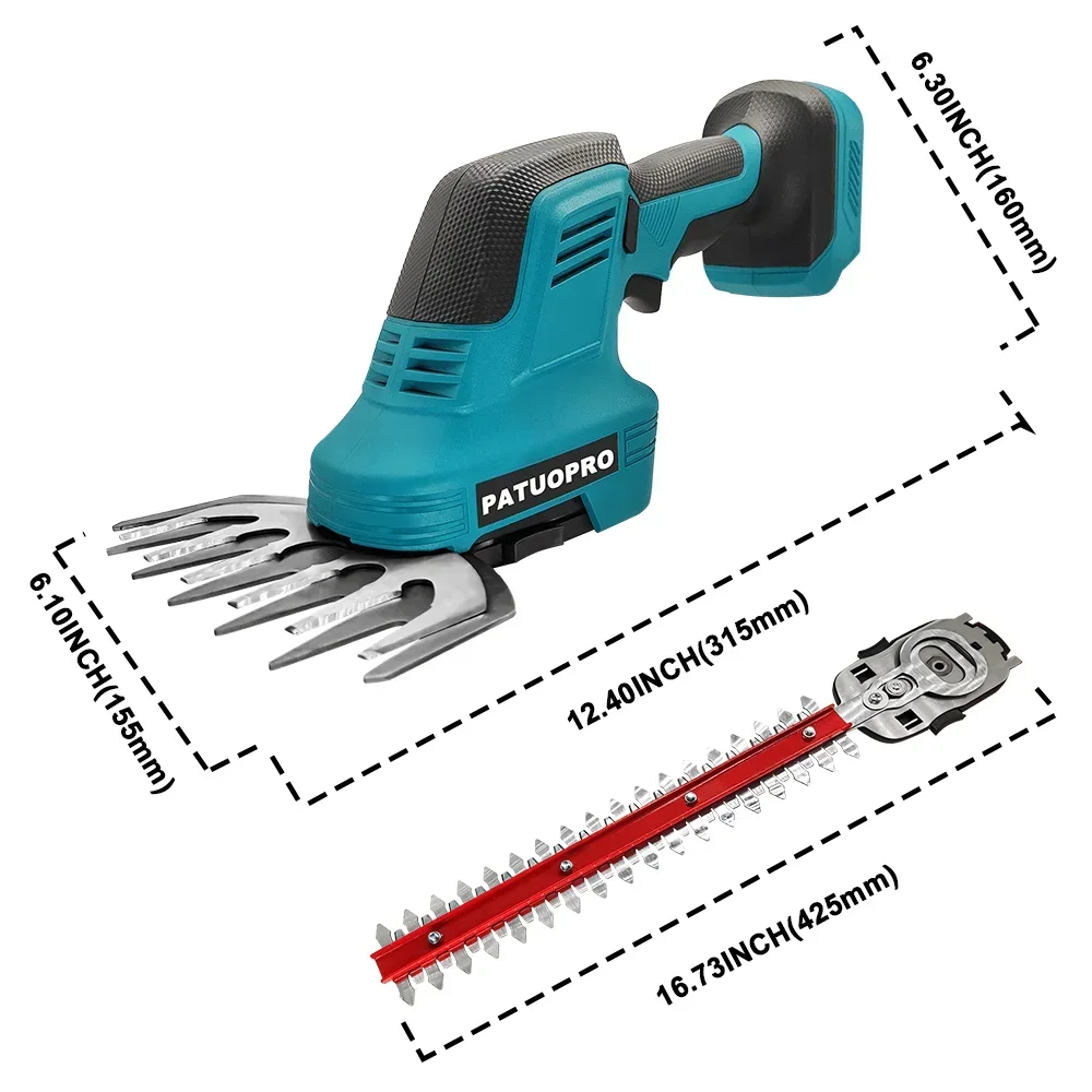 1700RPM Cordless Electric Hedge Trimmer Rechargeable Handheld Trimmer Grass Cutter For Garden And Lawn For Makita 18V Battery
