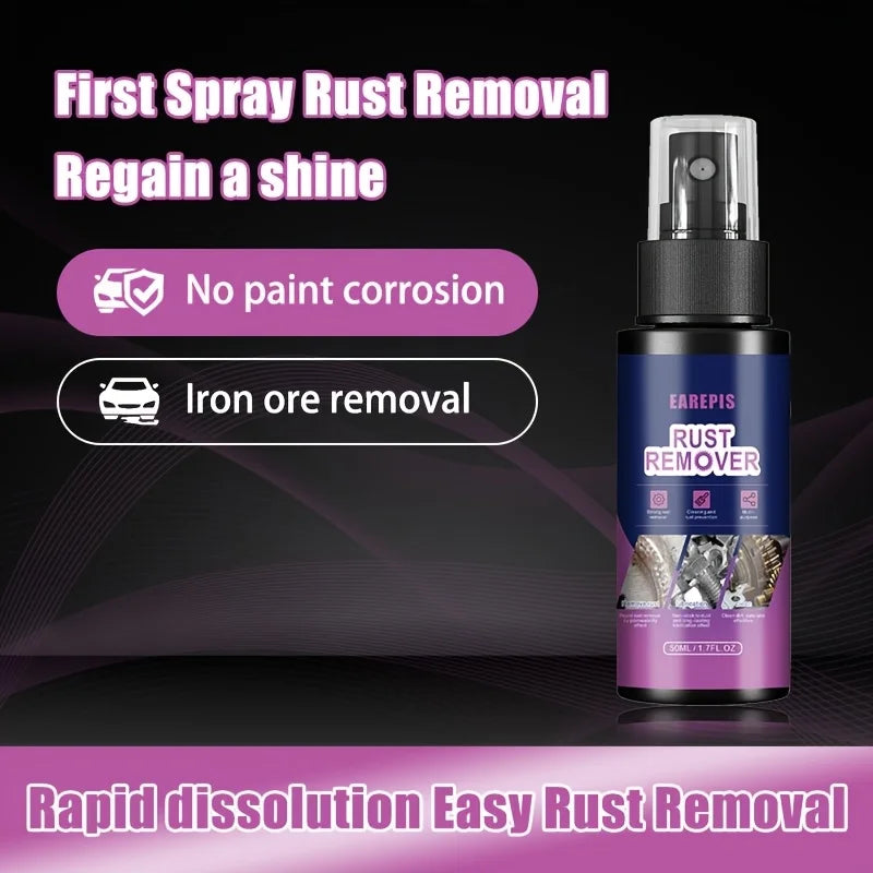 50ml Universal Rust Remover Spray-Iron Powder Rust Cleaner & Paint Remover for RV Exterior & Metal Surfaces,Durable Rust Removal