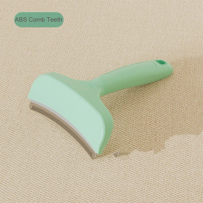 ABS Pet Dog Knotting Comb Curved Cat Hair Remover Long Handle Pet Brush for Cats Dogs Kitten Grooming Supplies Pet Supplies