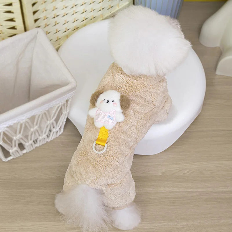 Pet Dog Jumpsuit Warm Fleece Dog Clothes for Small Medium Dogs Puppy Clothes Chihuahua mascotas Clothing Pet Supplies