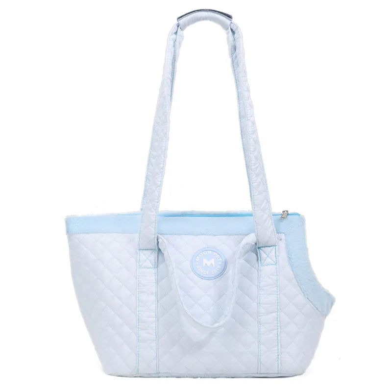Winter Warm Pet Cat Carrying Bag Thickened Plush Cat Carrier Bag Single Shoulder Bag for Small Dogs Cats Pet Supplies