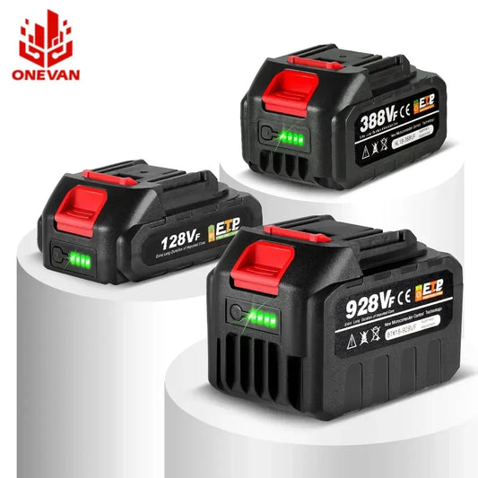 388VF Battery Rechargeable 22500mah 15000mah Lithium Ion Battery 128VF 928VF For Makita 18V Battery Pin Electric Power Tool