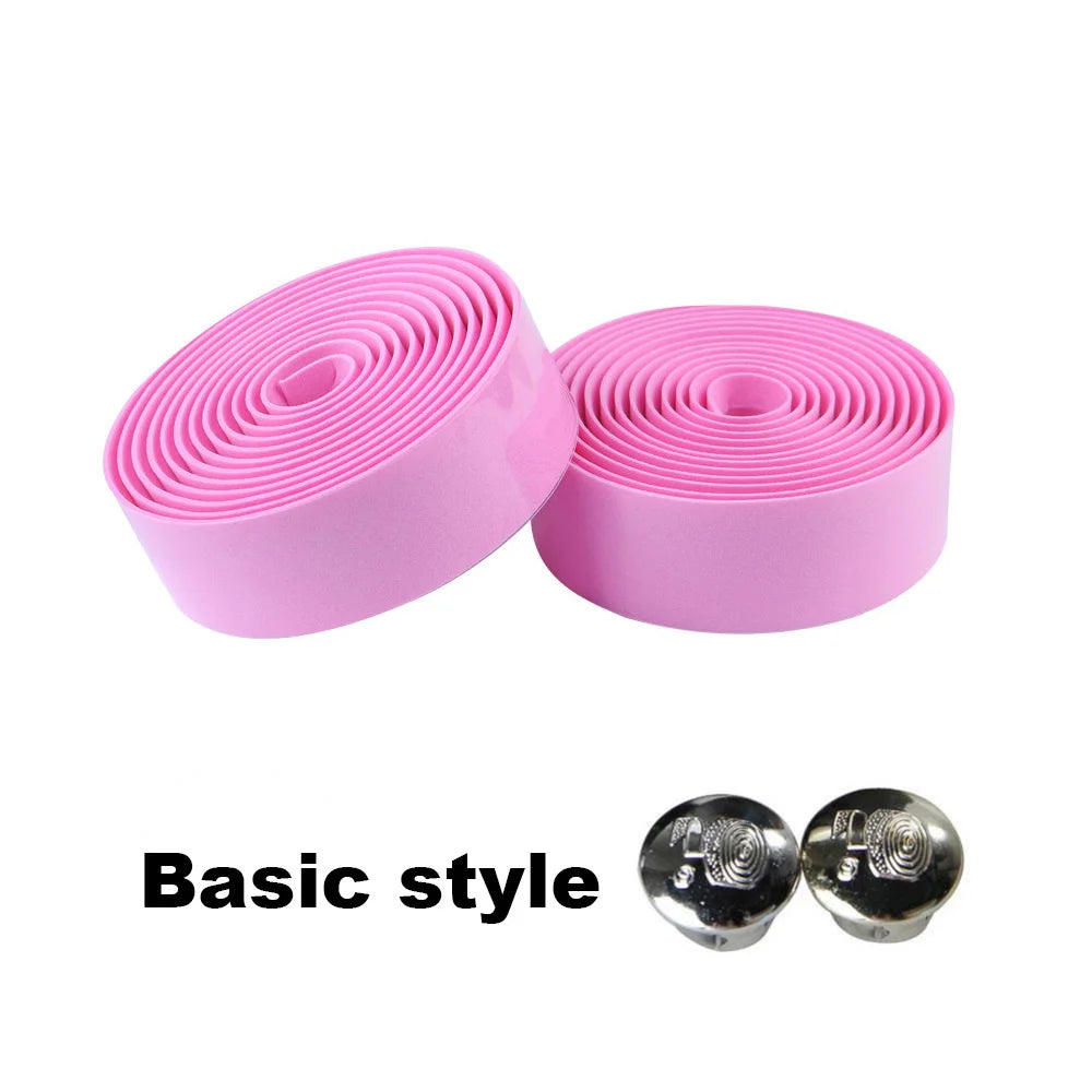 Bicycle Handlebar Tape Anti-Vibration PU EVA Bent Cycling Road Bike Tapes Racing Breathable Non-Slip Handle Bar Belt Wrap