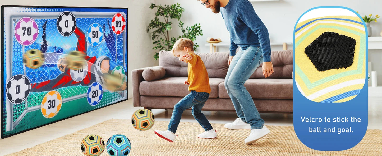 VATOS Football Game Set for Kids - Indoor Outdoor Soccer Training Toys for Ages 3-8 - Quality Shopping Centre