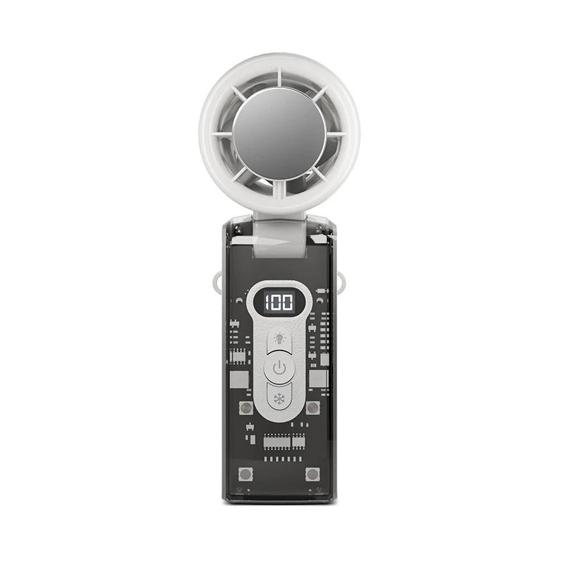 Lenovo draagbare hogesnelheids-koelventilator, transparante mecha-ventilator voor buiten, USB-miniventilator, turbine-ijskoeler voor thuis
