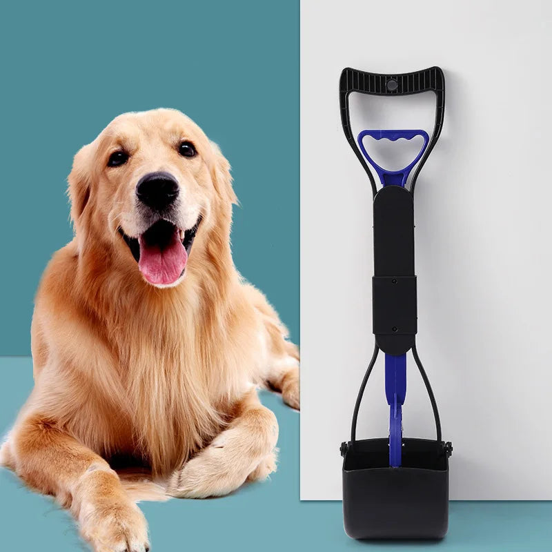 45cm Folding Poop Scooper Outdoor Pet Waste Pick-up Cleaner Long Handle  Puppy Waste Picker Pet Cleaning Tools Dog Accessories