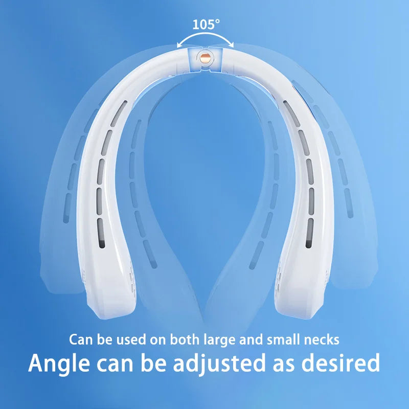 Lenovo 720° meervoudig verstelbare nekventilator zonder bladen, draagbare USB-oplaadbare ventilator met ijskeramische koelchip, miniventilator 2026