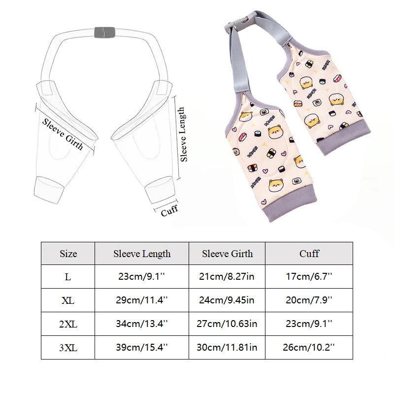Pet Dog Front Leg Protective Case Adjustable Pets Clothes Knee Pads for Medium Large Dogs Anti-Dirt Dog Legs Protector