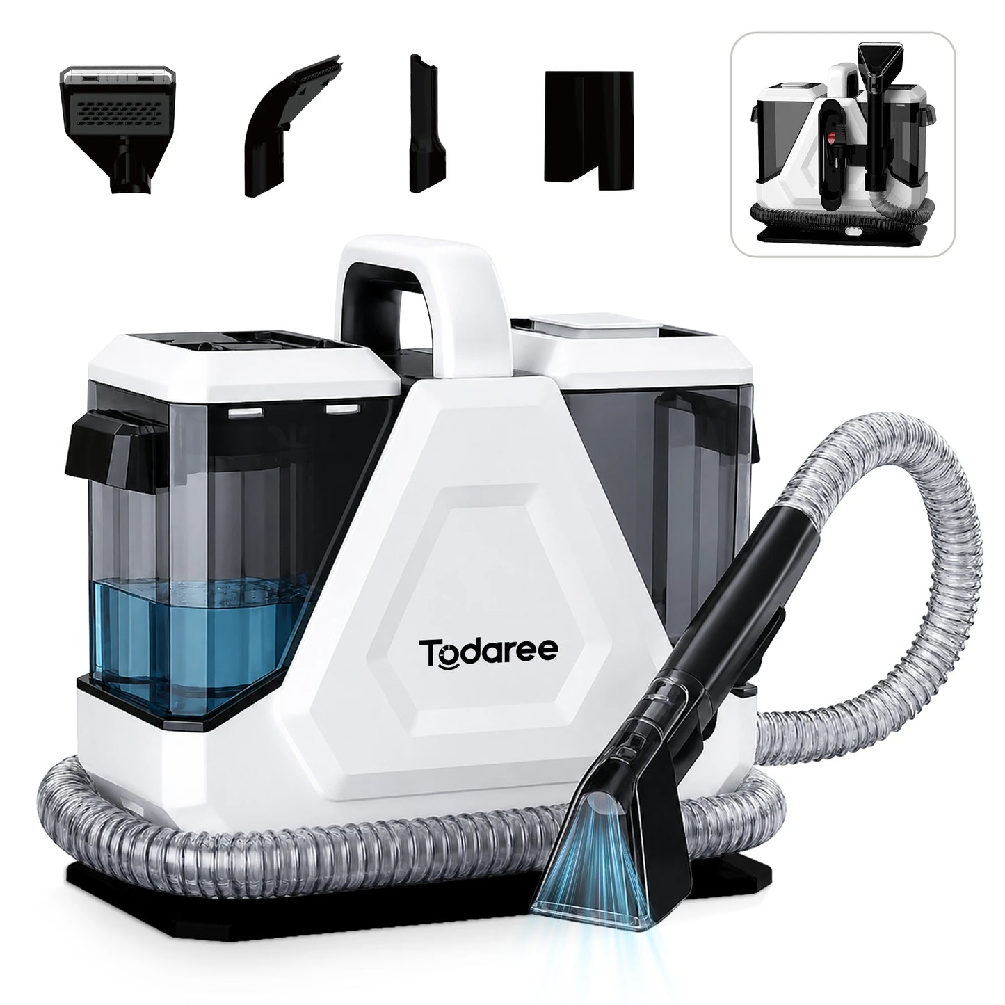 16KPa Powerful Suction Carpet Cleaner 750W, Household Multi-use Cleaner for Carpet and Fabric Cleaning