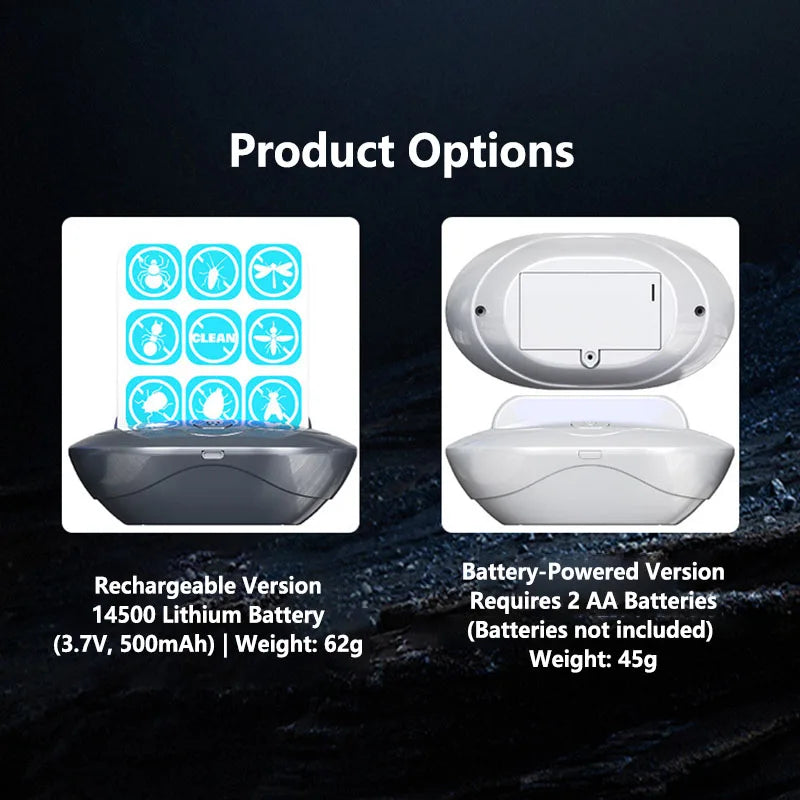 Piège à moustiques intérieur 2026, lampe tueuse de moustiques par aspiration LED, rechargeable par USB, anti-moucherons, répulsif domestique, nouveauté