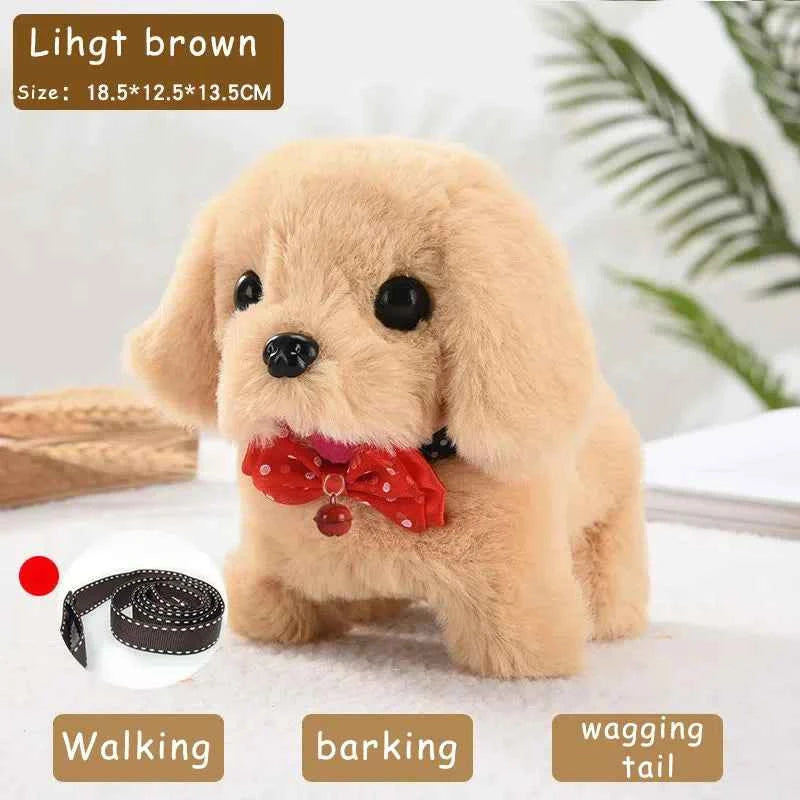 Electronic Puppy Plush Toy - Interactive Barking and Wagging Tail Plush Dog Toy for Kids, Perfect Gift for Boys and Girls