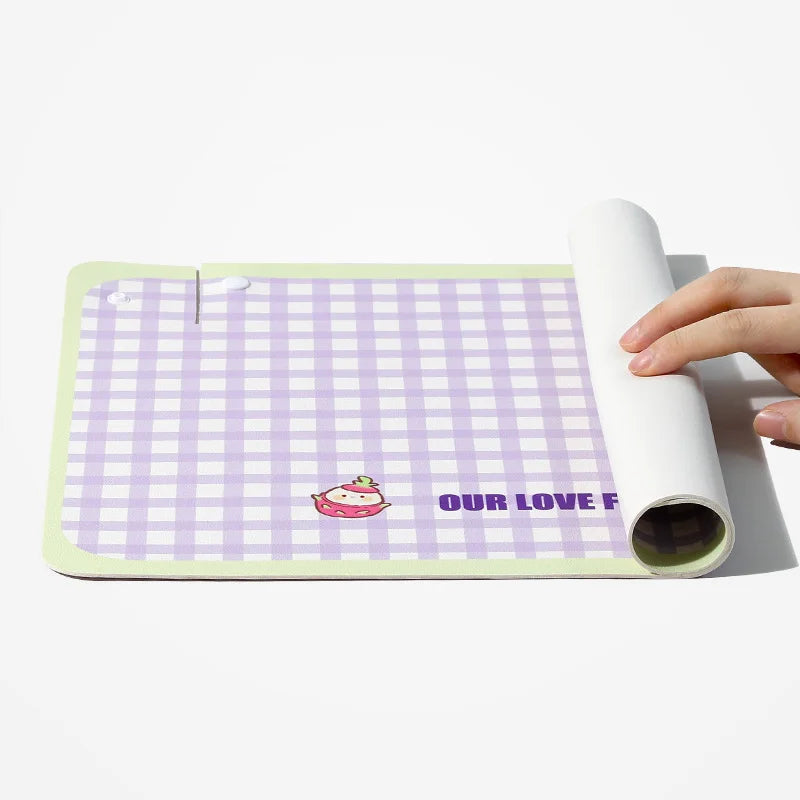 PU 45x30cm Pet Feeding Mat Half-surrounding Pet Placemat for Cats Dogs Non-Slip Dog Feeding Mat Cat Placemat Dog Accessories