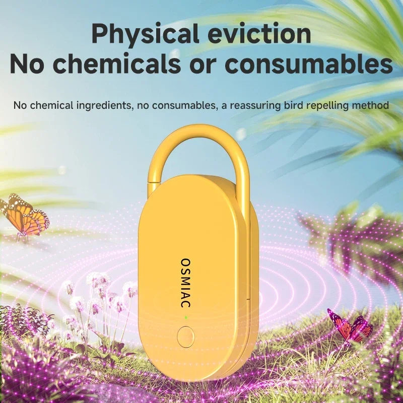 Lenovo New  Ultrasonic Repeller Rechargeable Mosquito Mouse Rat Deterrent Anti Pest Control Lock Head For Home Vehicle Camping