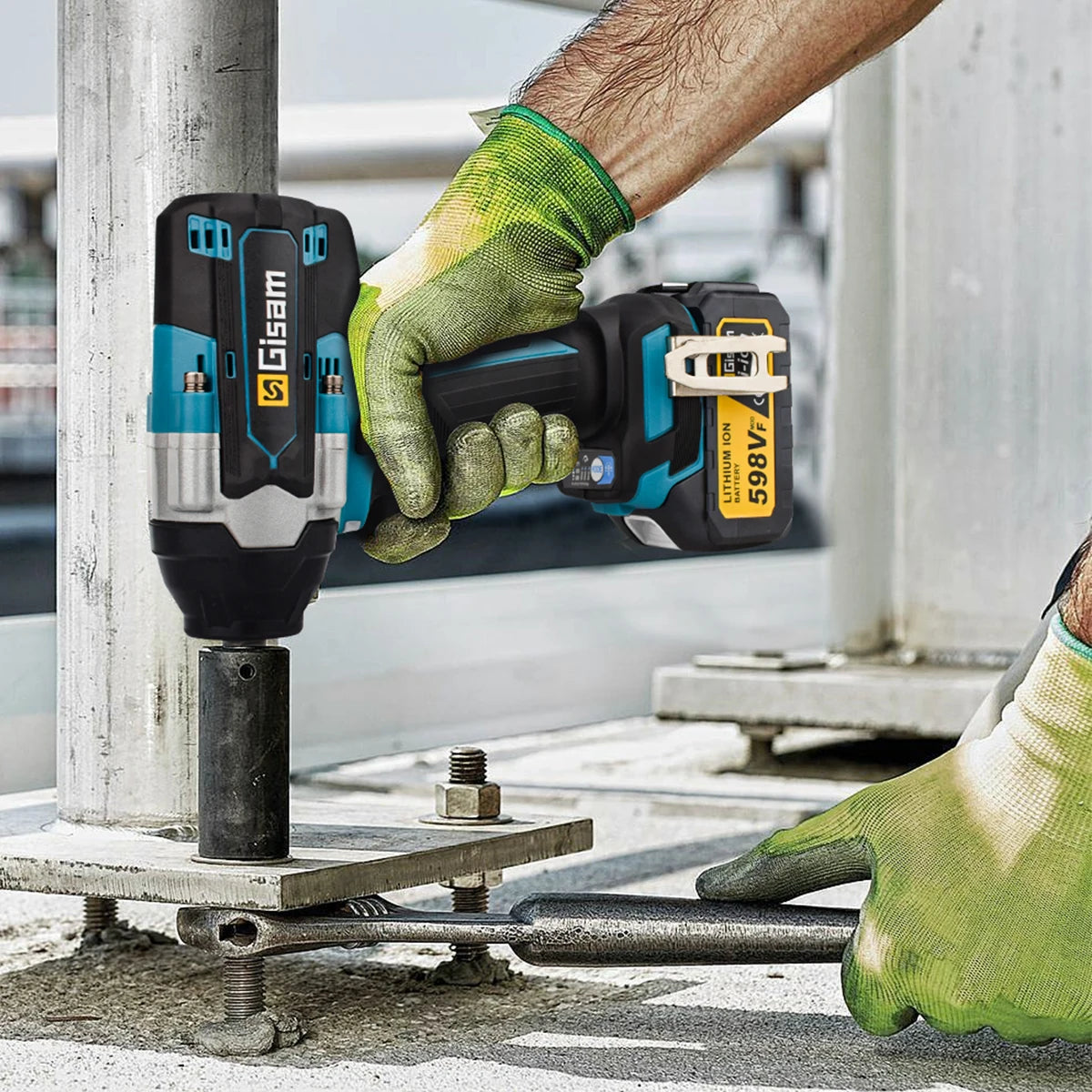 1800 N.m koppel borstelloze elektrische slagmoersleutel 1/2 inch lithium-ion accu snoerloze moersleutel gereedschap voor Makita 18V accu met pin