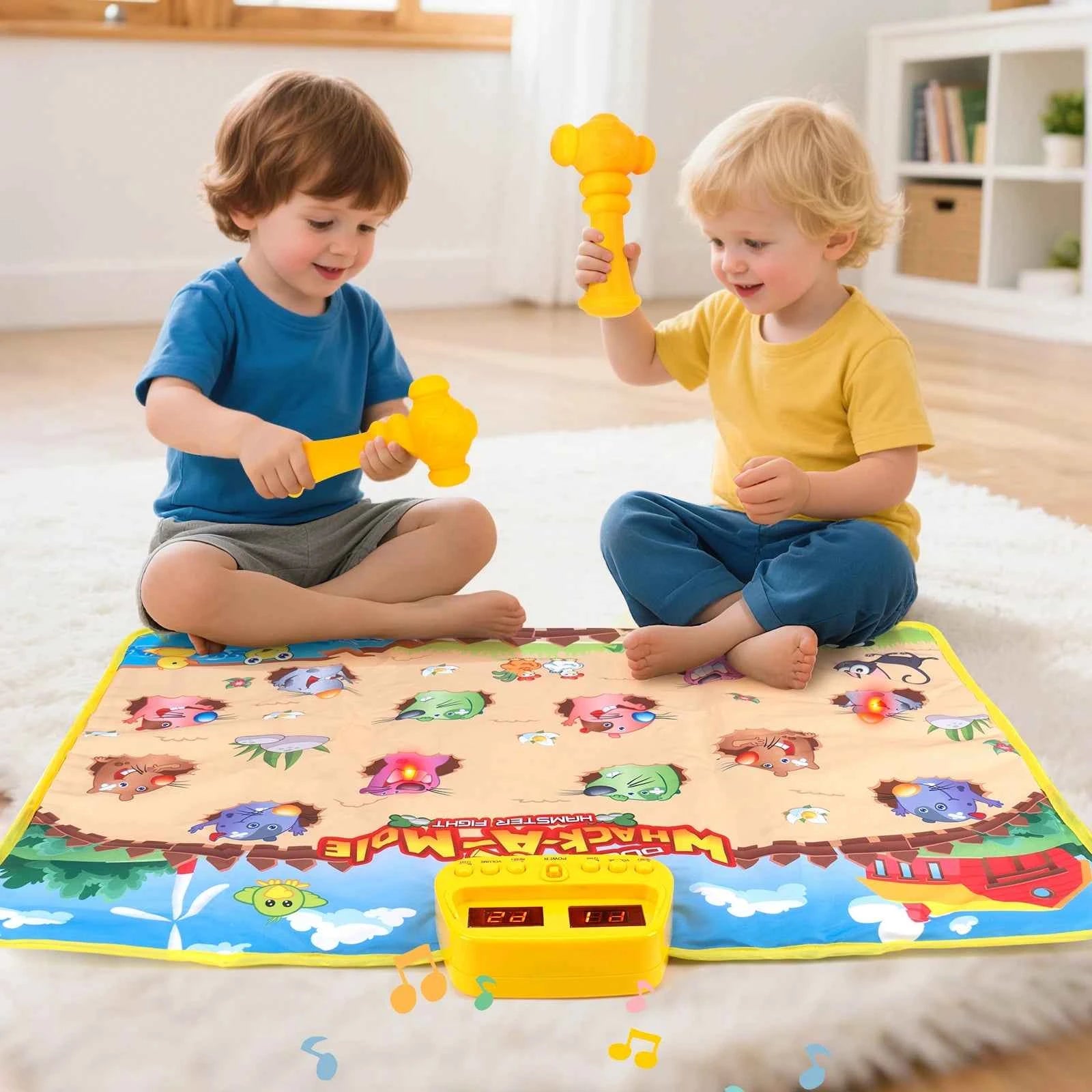 90x70cm Unicorn Music Mat - 2 in 1 Piano Keyboard and Drum Dance Mat for Kids, Educational Toys with 8 Instruments Sounds